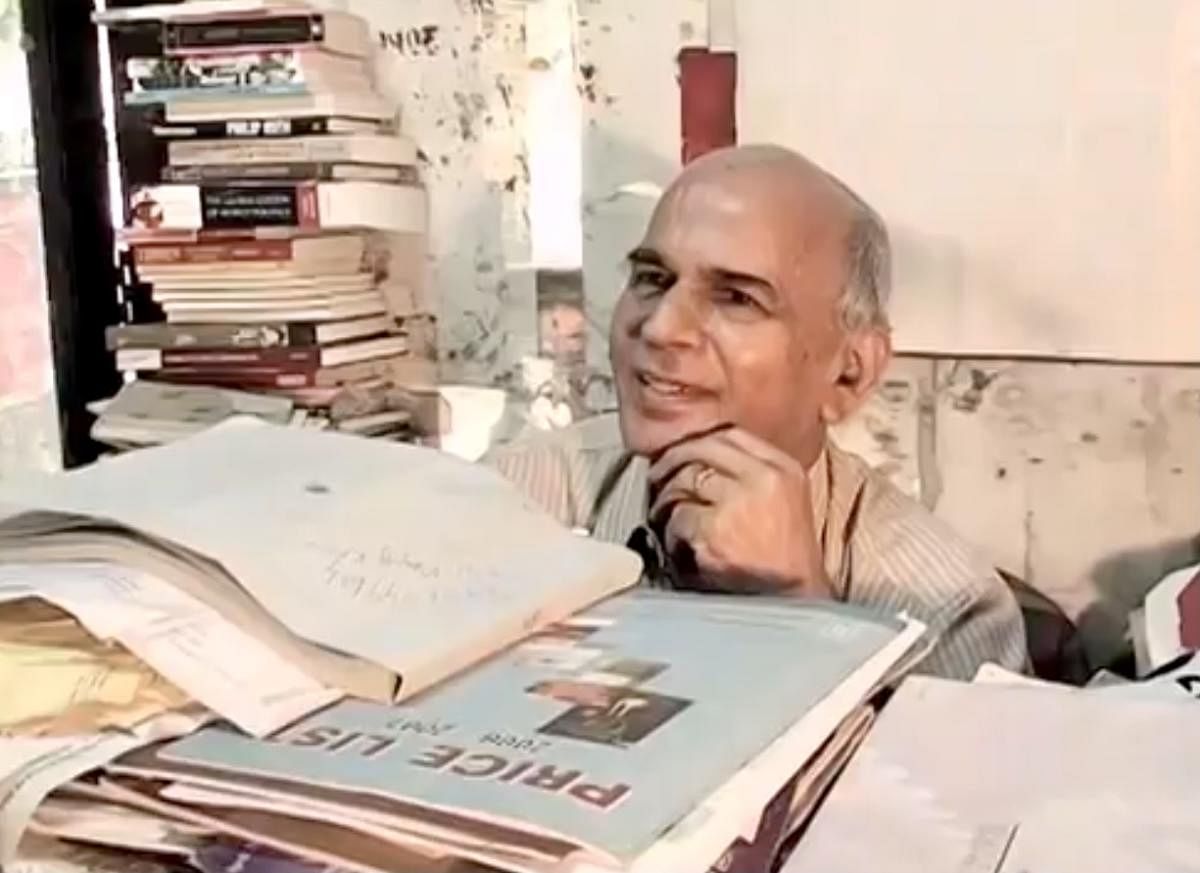 A still from the documentary Mr Shanbhag Shop by Asha Ghosh.