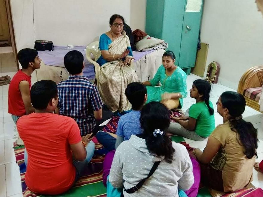 A session for children at Meera’s Music Therapy, Education and Research Centre, Bengaluru.