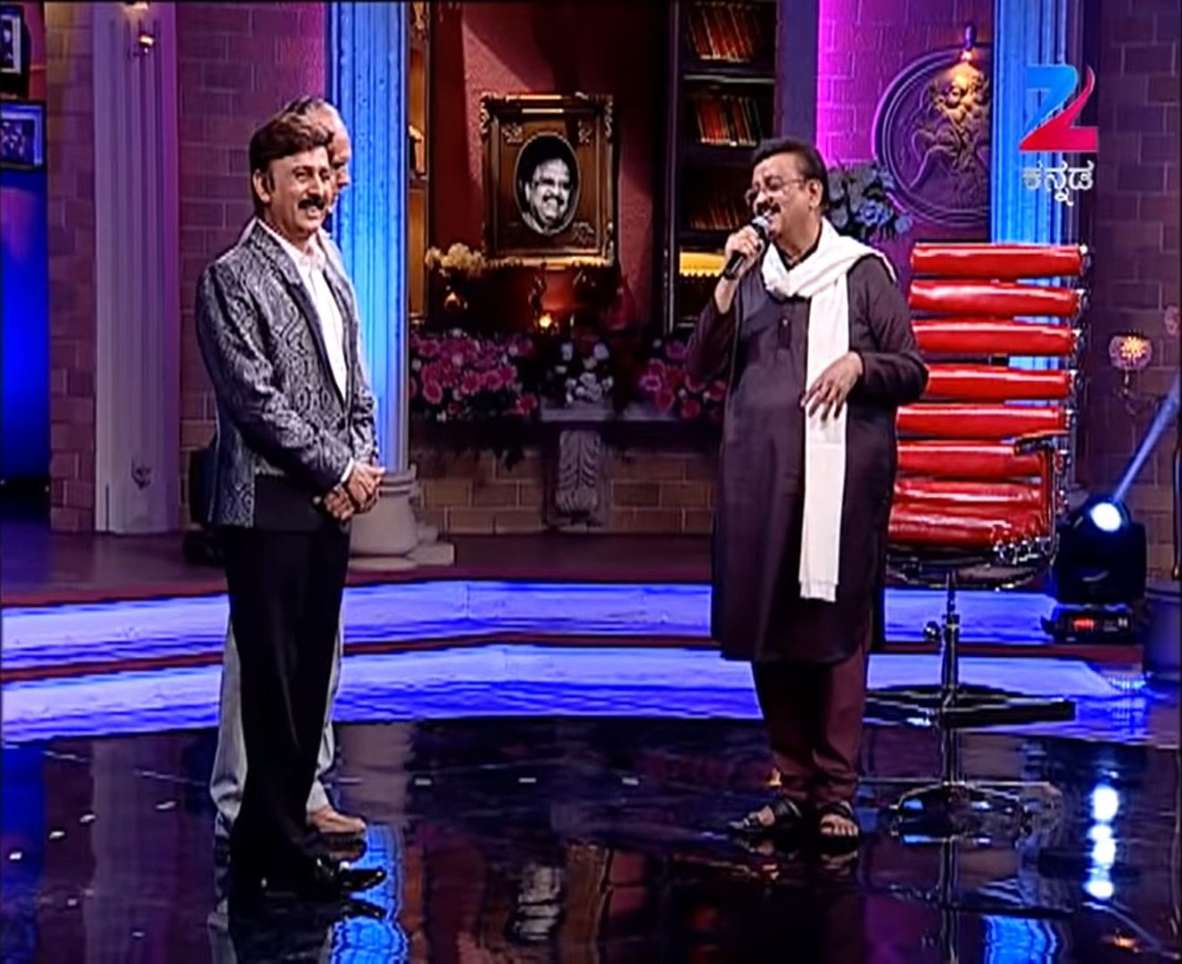 S P Balasubrahmanyam in an episode of 'Weekend with Ramesh'.