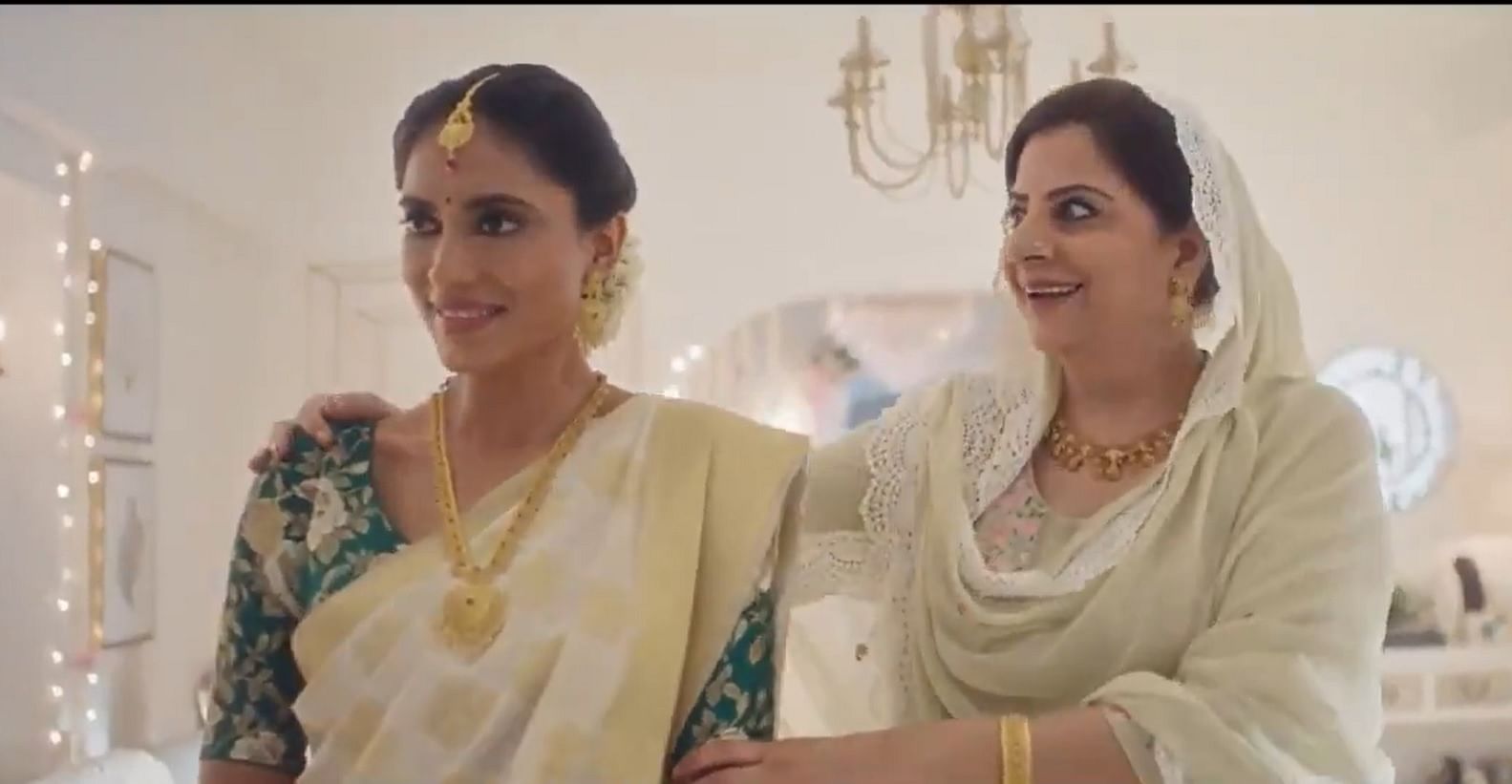 The advertisement released and withdrawn by Tanishq shows a Muslim family hosting a baby shower for their Hindu daughter-in-law.