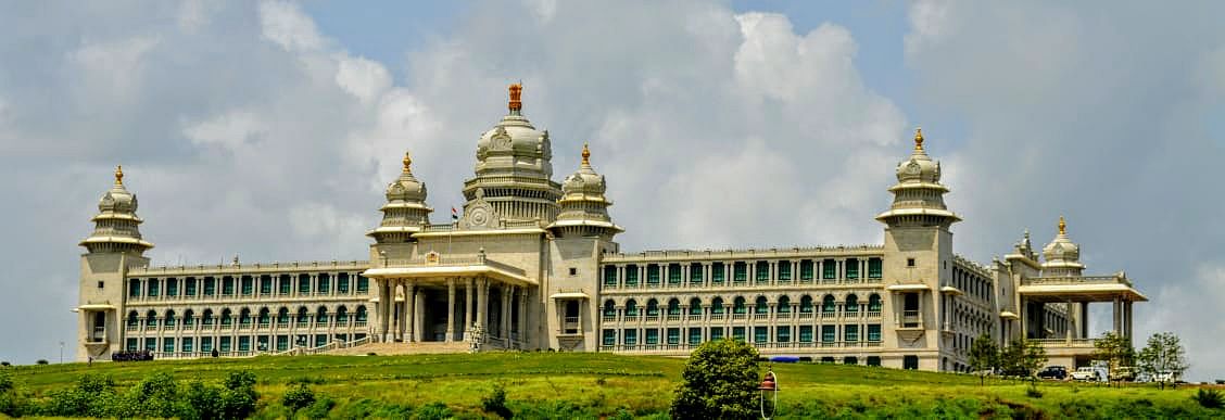 Suvarna Vidhan Soudha in Belagavi will house State Information Commission office. DH Photo