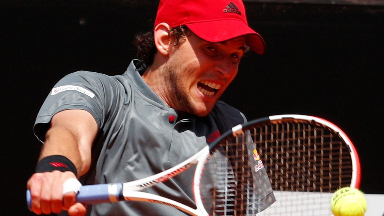 Austria's Dominic Thiem in action. Credit: Reuters Photo