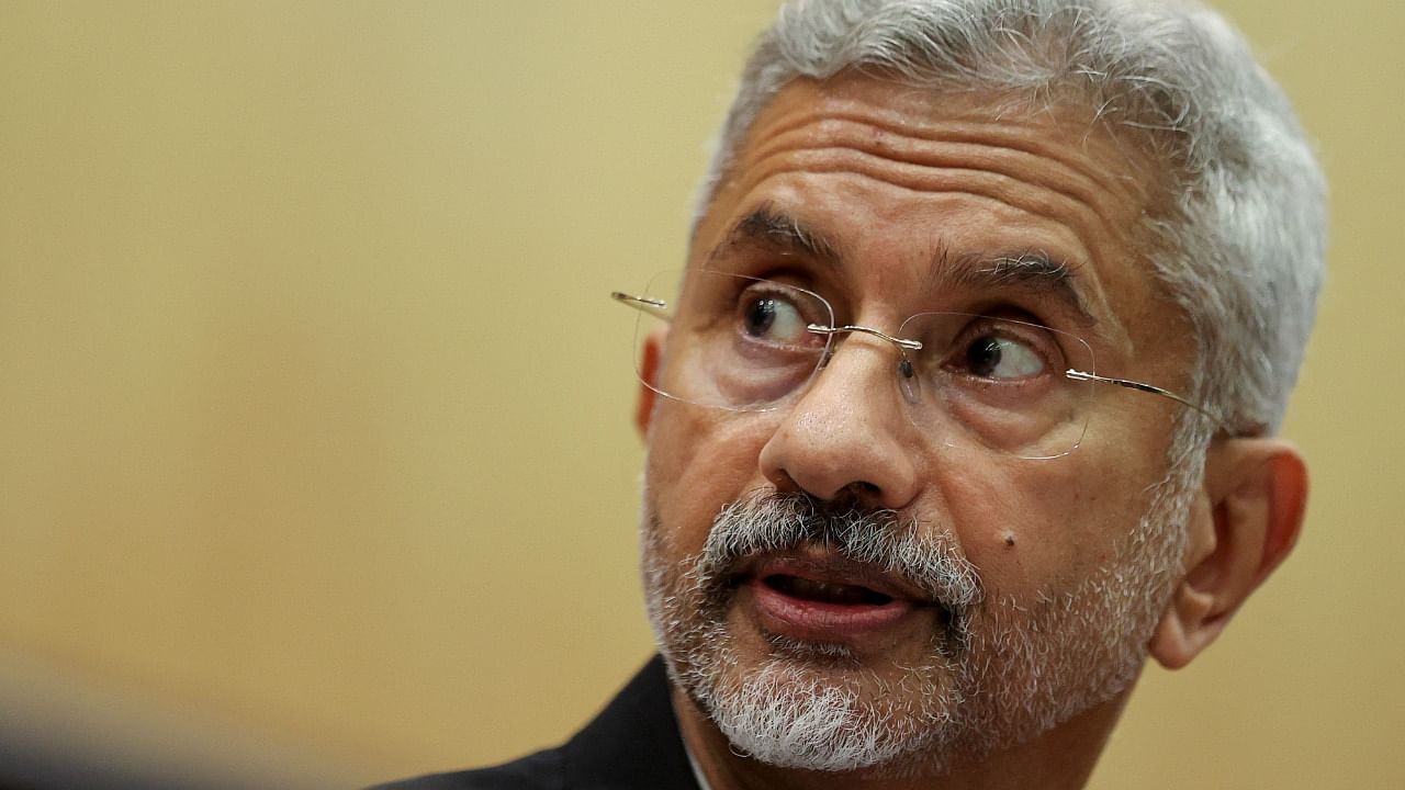 Jaishankar underlined the role of technology in the safety of UN peacekeepers. Credit: AFP Photo