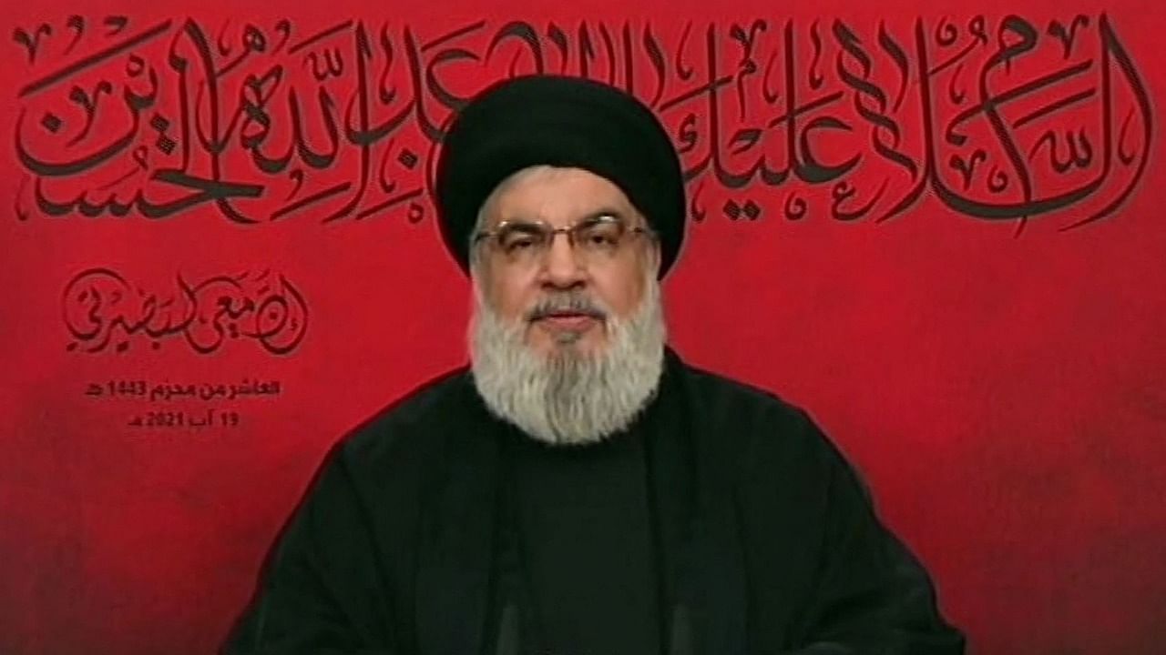  Head of the Lebanese Shiite movement Hezbollah Hassan Nasrallah. Credit: AFP Photo