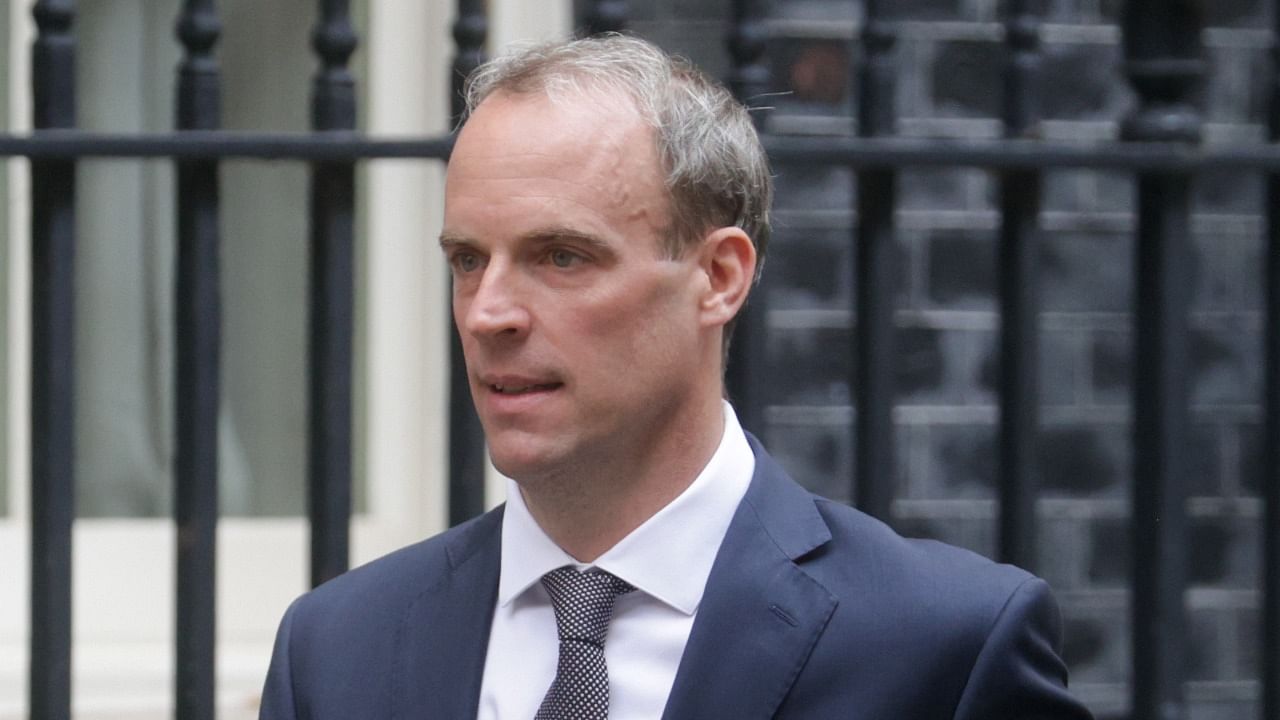 British foreign minister Dominic Raab. Credit: Reuters Photo