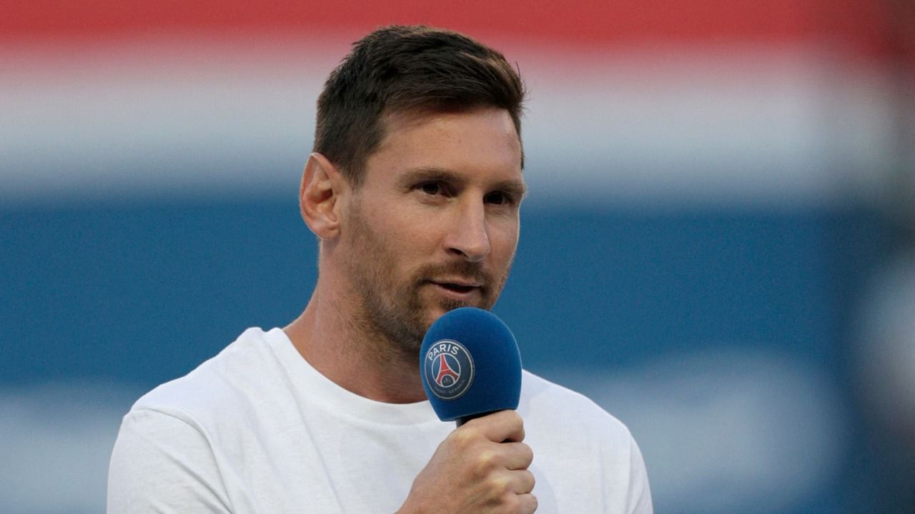 Argentina and PSG star Lionel Messi. Credit: AFP File Photo