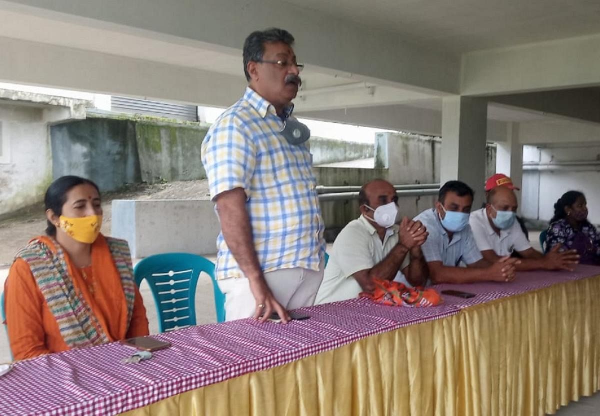 The selection of the candidate from BJP for the Town Panchayat by-election was held in Virajpet recently.