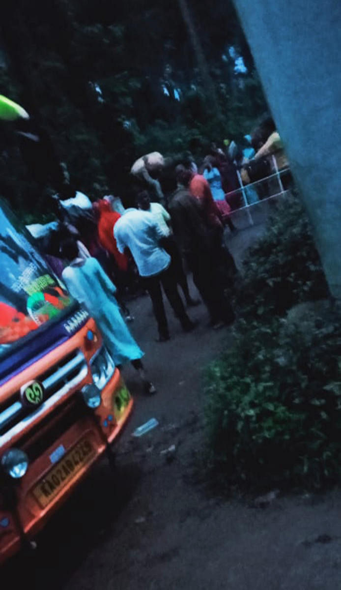 'Bangladeshi immigrants' arrive in buses, at a coffee estate in Kambibane, near Suntikoppa.