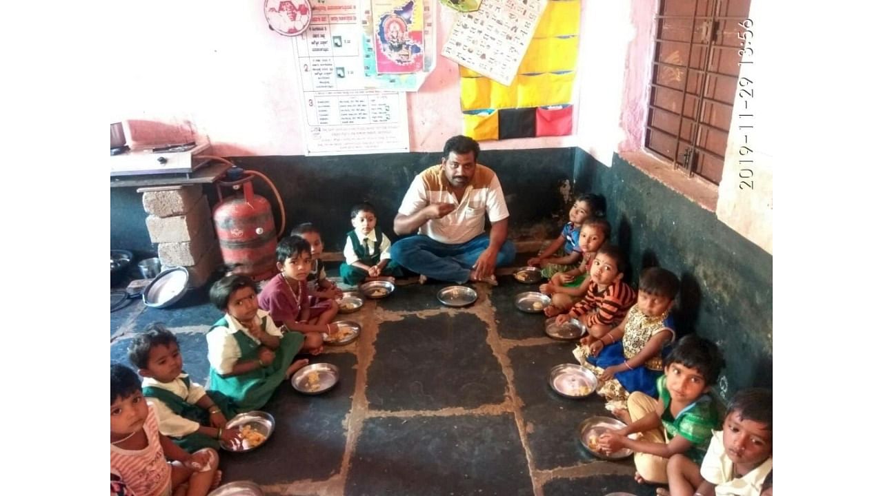Malnutrition continues to be a cause for worry in Karnataka, especially with anganwadis remaining closed due to Covid-19. Credit: DH File Photo 