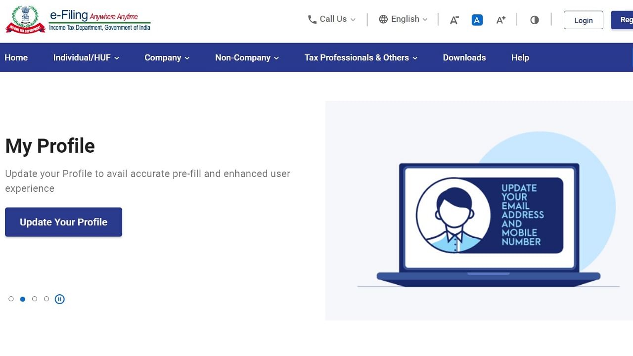 A screenshot of the new I-T portal developed by Infosys.