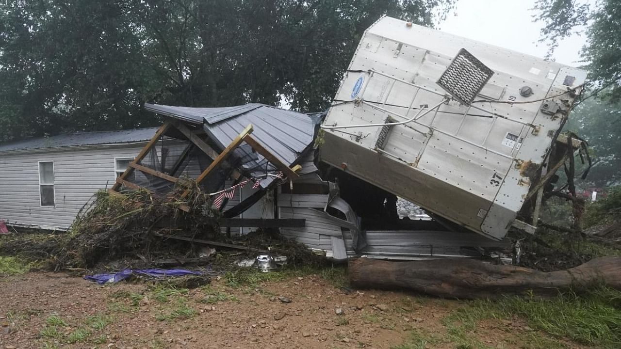 Heavy rains caused flooding in Middle Tennessee and have resulted in multiple deaths as homes and rural roads were washed away. Credit: AP Photo