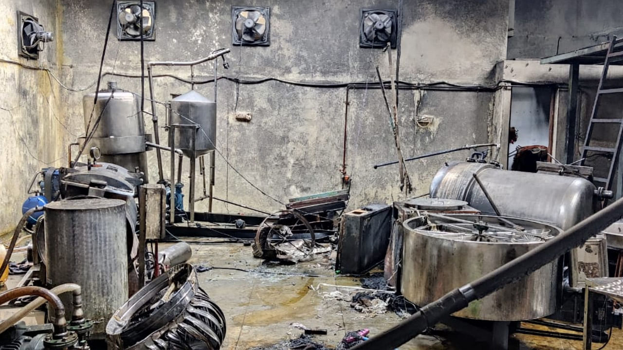 A shot of the scene at which the boiler burst. Credit: Bengaluru Police