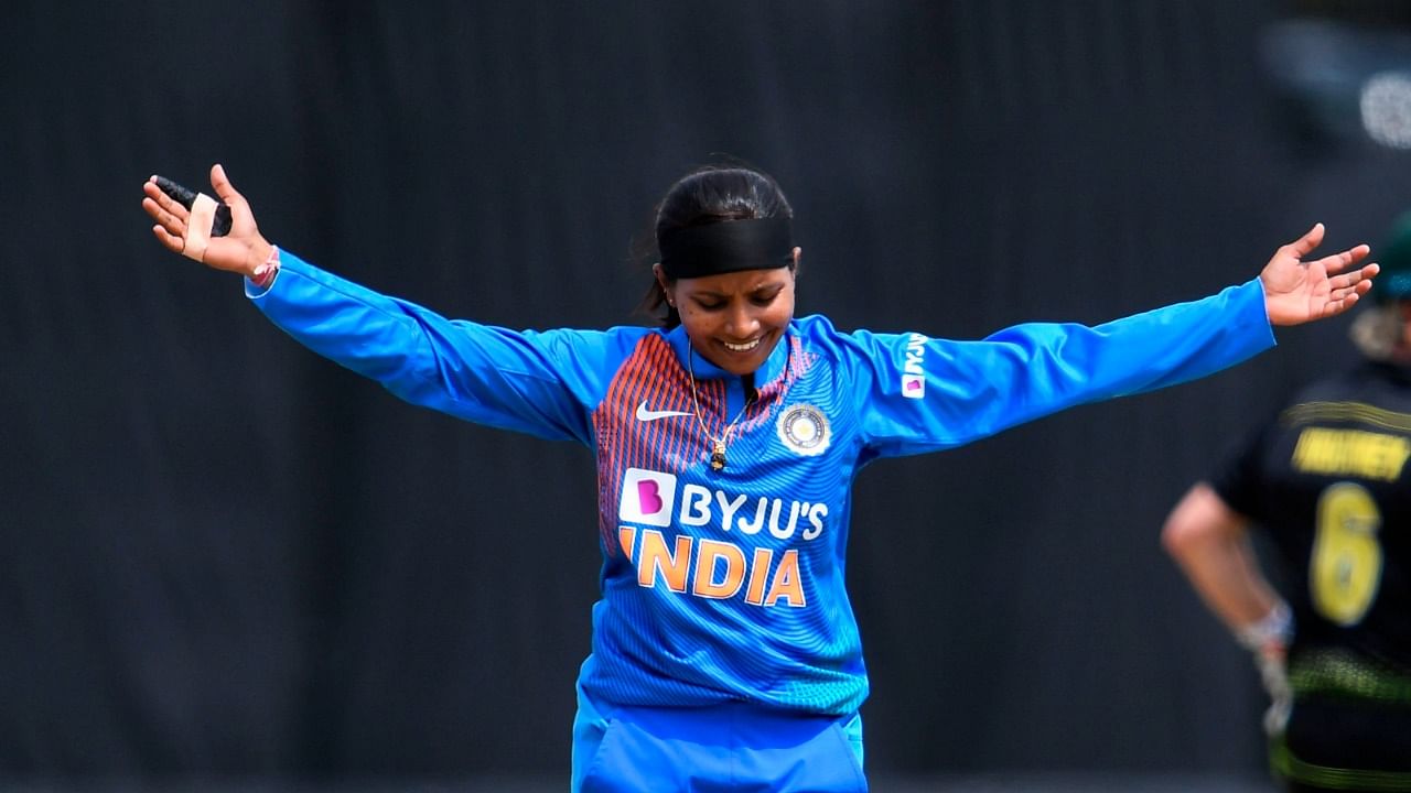 Rajeshwari Gayakwad returned as the BCCI announced the women's teams for the upcoming one-off Test. Credit: AFP Photo