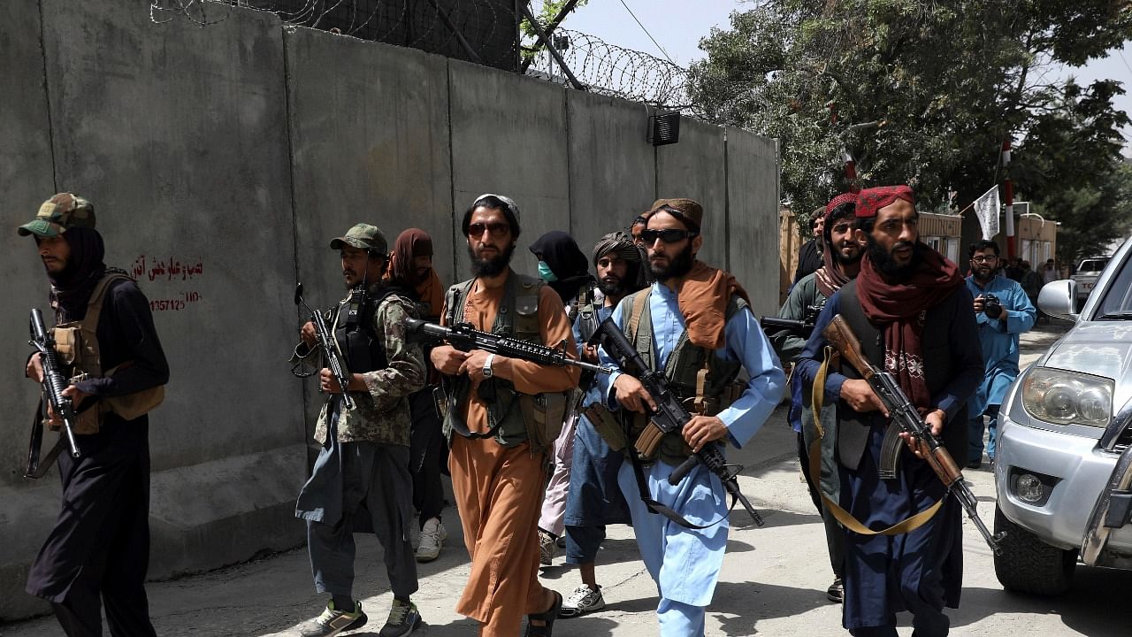 Taliban fighters in Kabul. Credit: AP Photo