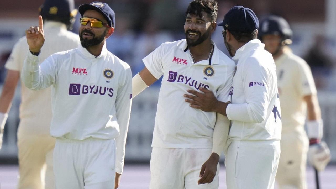 Indian cricketers during the third day of the 2nd cricket test between England and India. Credit: AP File Photo