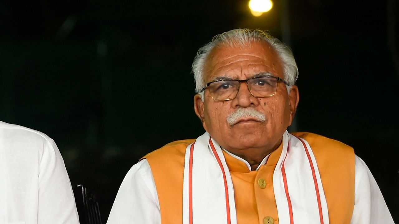 CM Khattar said the right to privacy issue which is being raised by the opposition members is 'not an issue for the poor'. Credit: PTI Photo