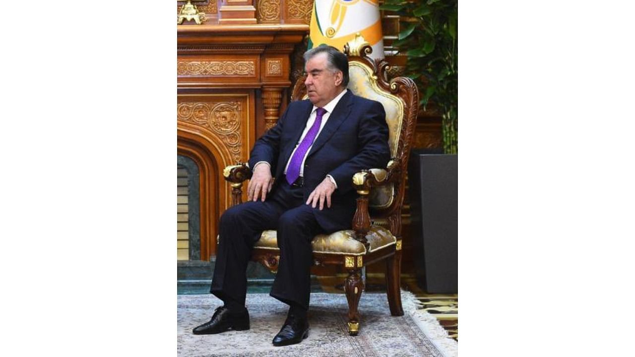 Tajik President Emomali Rakhmon. Credit: Twitter/@ForeignOfficePk