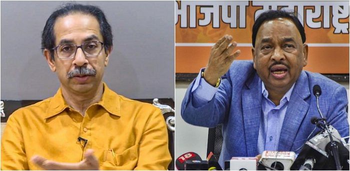 Maharashtra Chief Minister Uddhav Thackeray and Union Minister Narayan Rane. Credit: PTI Photos