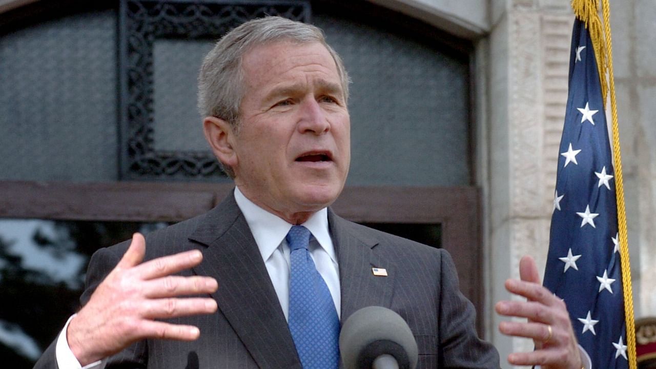 Former US President George W. Bush started the 'war on terror'. Credit: AFP file photo