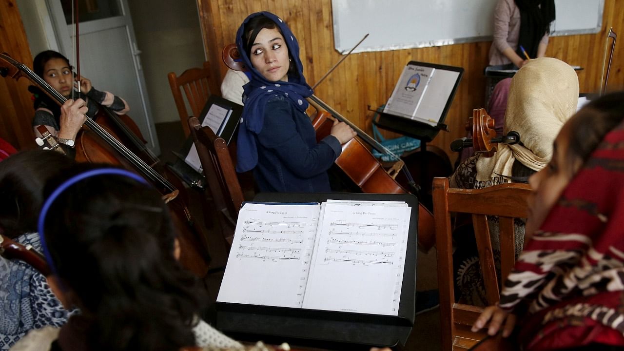 The classicist said he had been told by the institute director the other day that he wishes all the music teachers and students can leave Kabul. Credit: Reuters File Photo