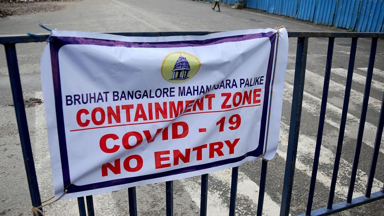 A few zonal health officials pointed at the increased testing as the major reason for the decrease in containment zones. Credit: DH file photo