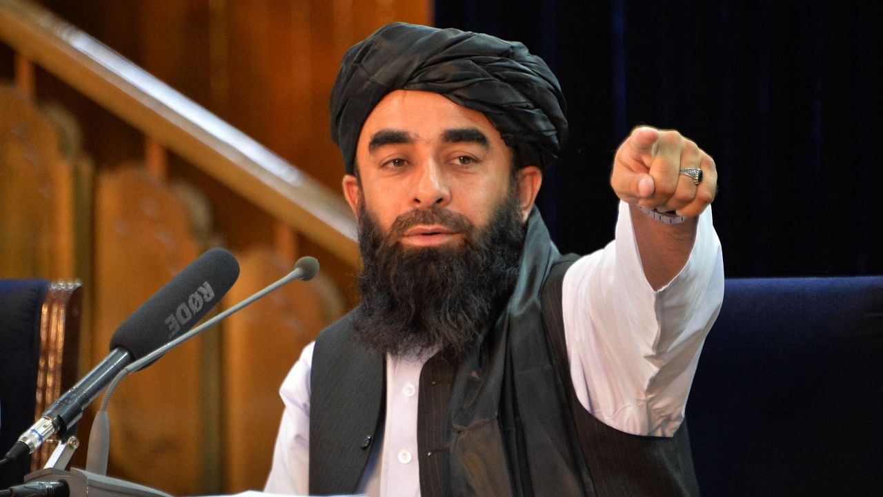 Taliban spokesperson Zabihullah Majid. Credit: AFP Photo