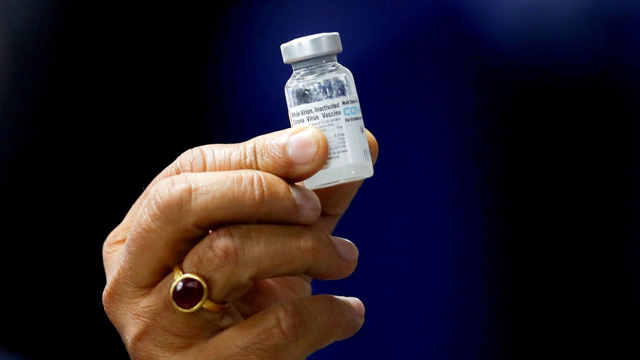 Covaxin, the company's home-grown Covid-19 vaccine approved for emergency use in India. Credit: Reuters File Photo