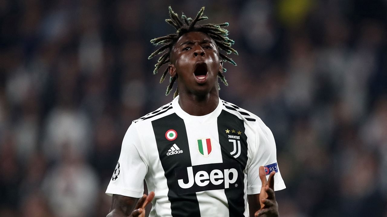 Kean started his professional career at Juventus in 2016. Credit: AFP File Photo