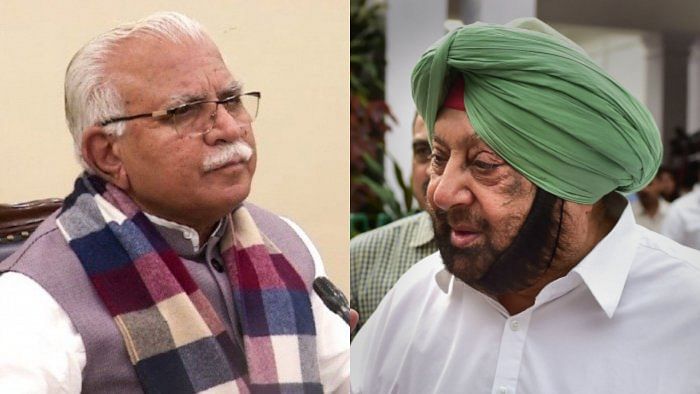 Manohar Lal Khattar (L) and Amarinder Singh. Credit: PTI Photo