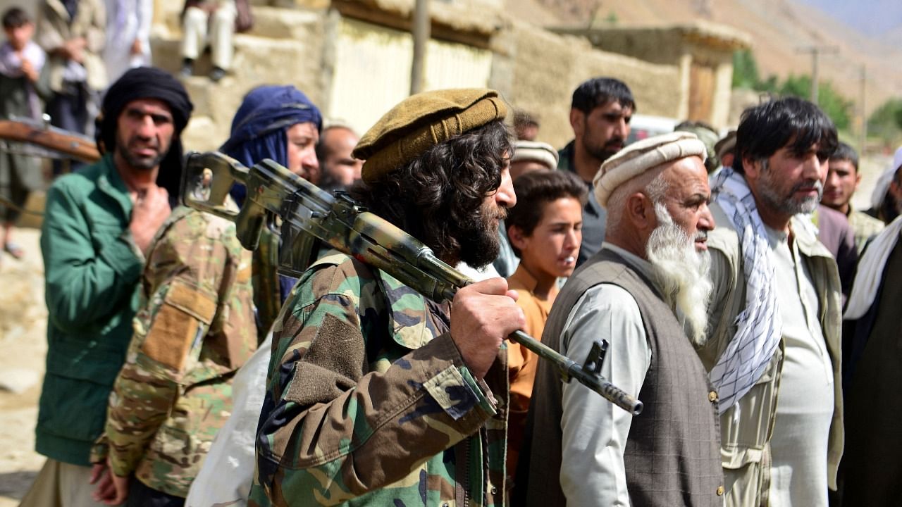 Afghan resistance movement and anti-Taliban uprising forces. Credit: AFP Photo
