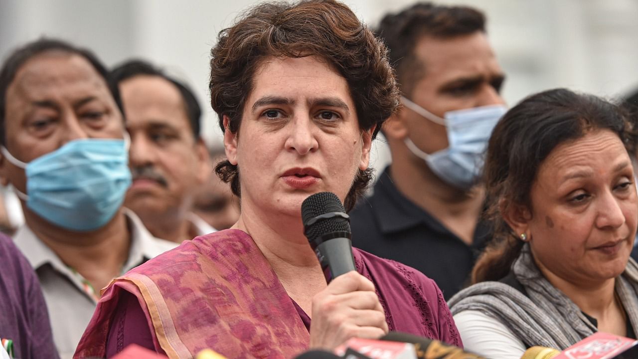 Congress leader Priyanka Gandhi Vadra. Credit: PTI File Photo