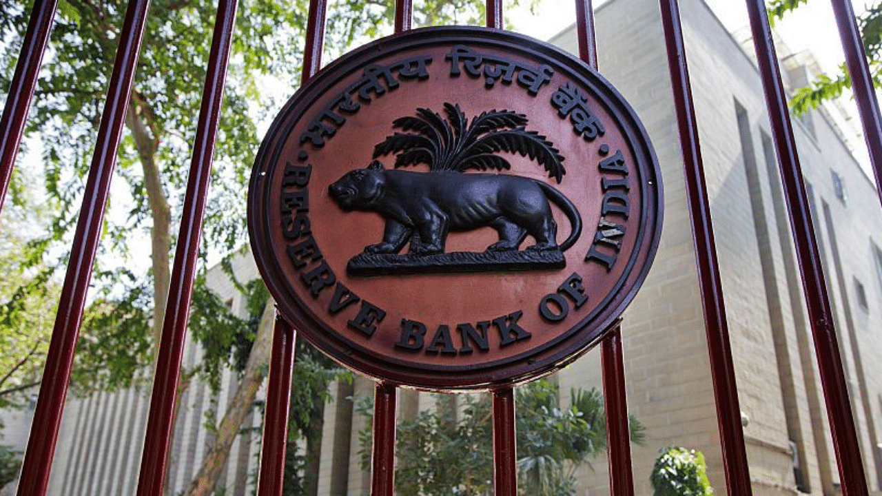 The logo of India's central bank, Reserve Bank of India. Credit: Getty Images