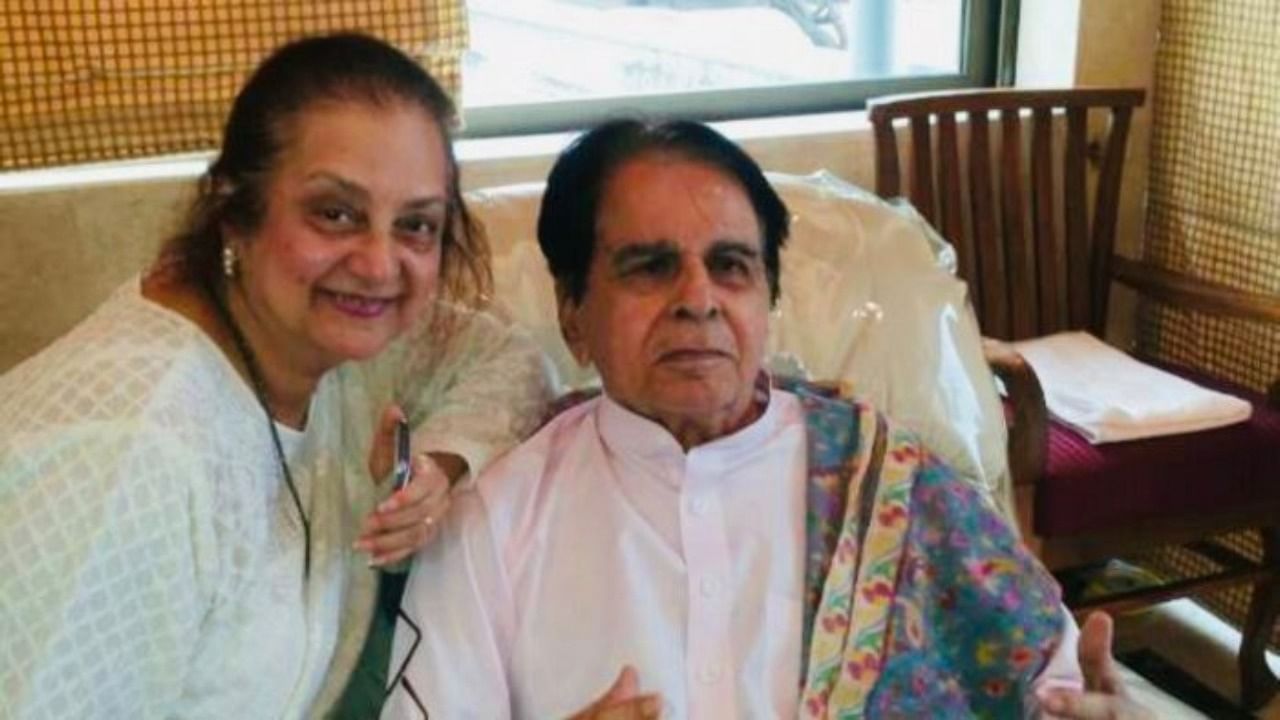 According to the doctor who is attending on her, Saira Banu (L) is also battling depression after Dilip Kumar’s death. Credit: Twitter/ @TheDilipKumar 