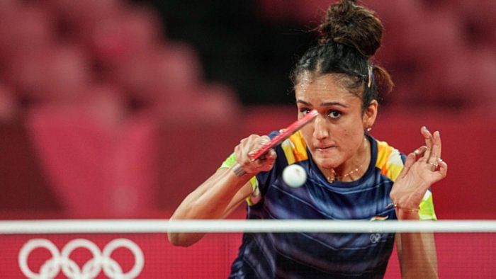  India's Manika Batra. Credit: PTI Photo