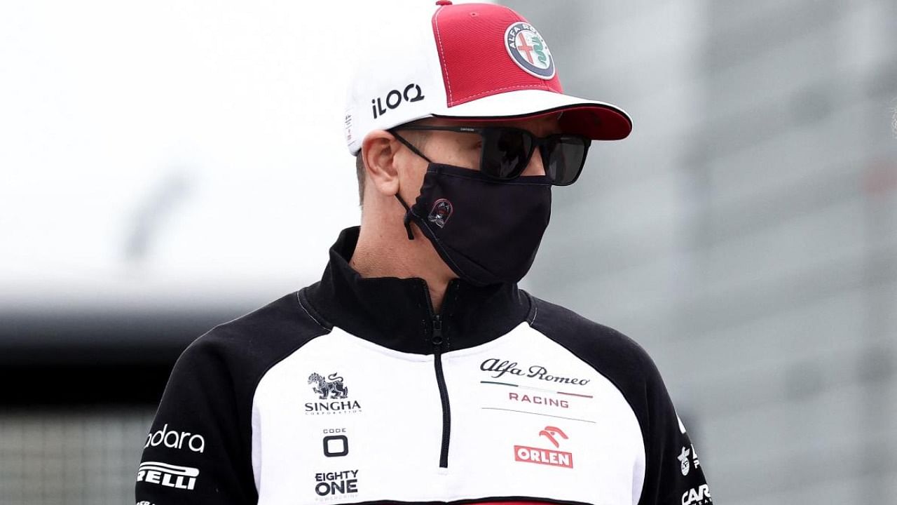 Alfa Romeo's Finnish driver Kimi Raikkonen. Credit: AFP Photo