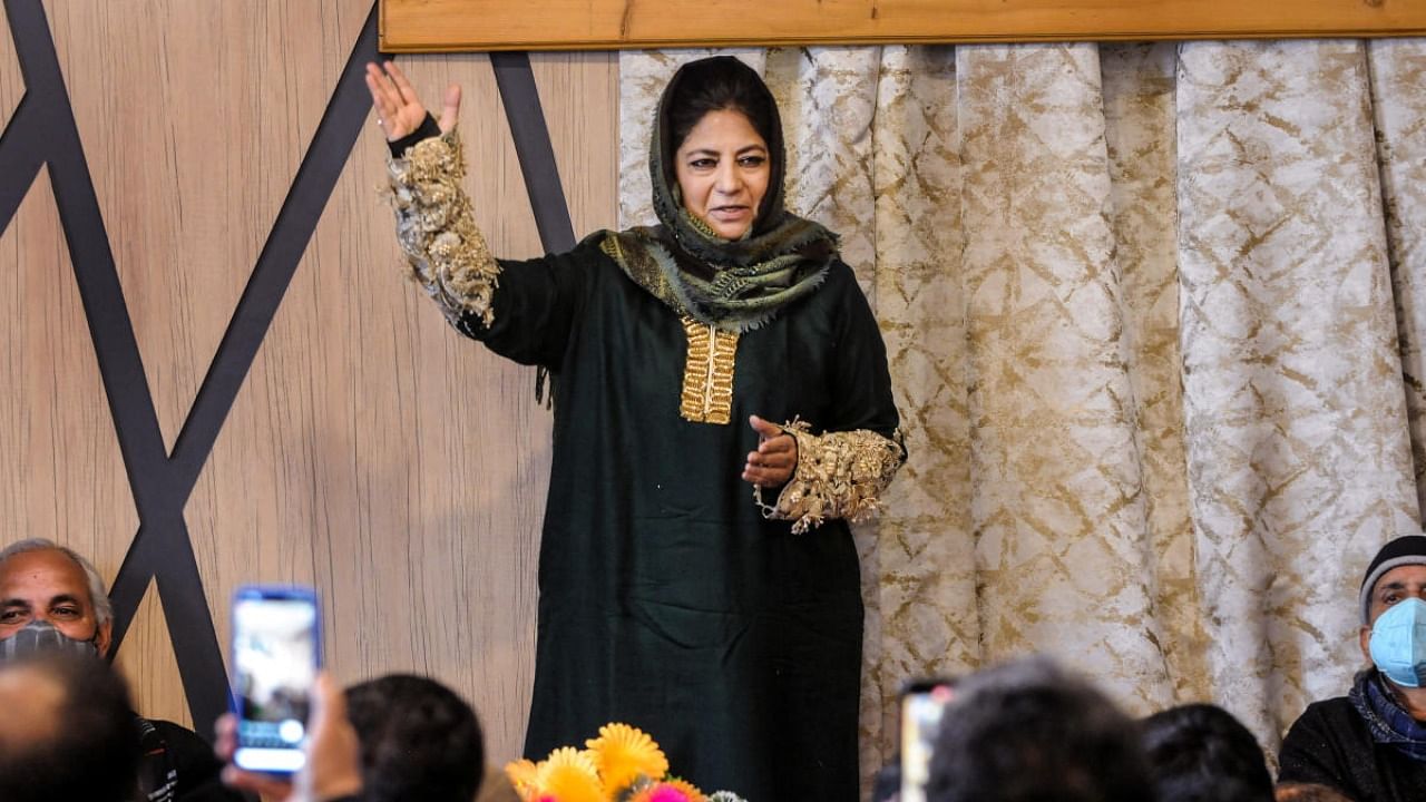 Mehbooba Mufti. Credit: PTI file photo