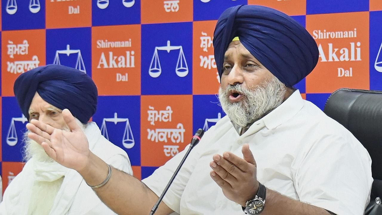 Shiromani Akali Dal chief Sukhbir Singh Badal. Credit: PTI Photo