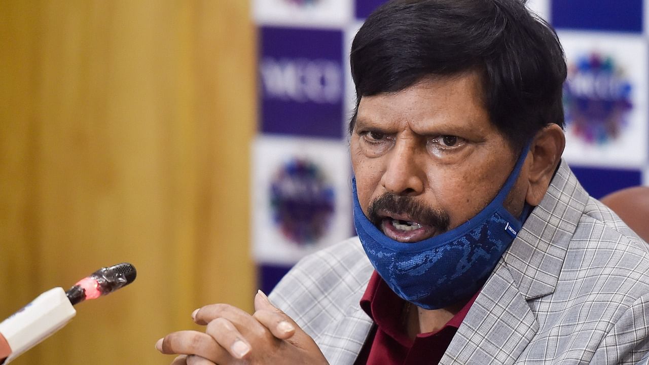 Union Minister for Social Justice, Ramdas Athawale. Credit: PTI File Photo