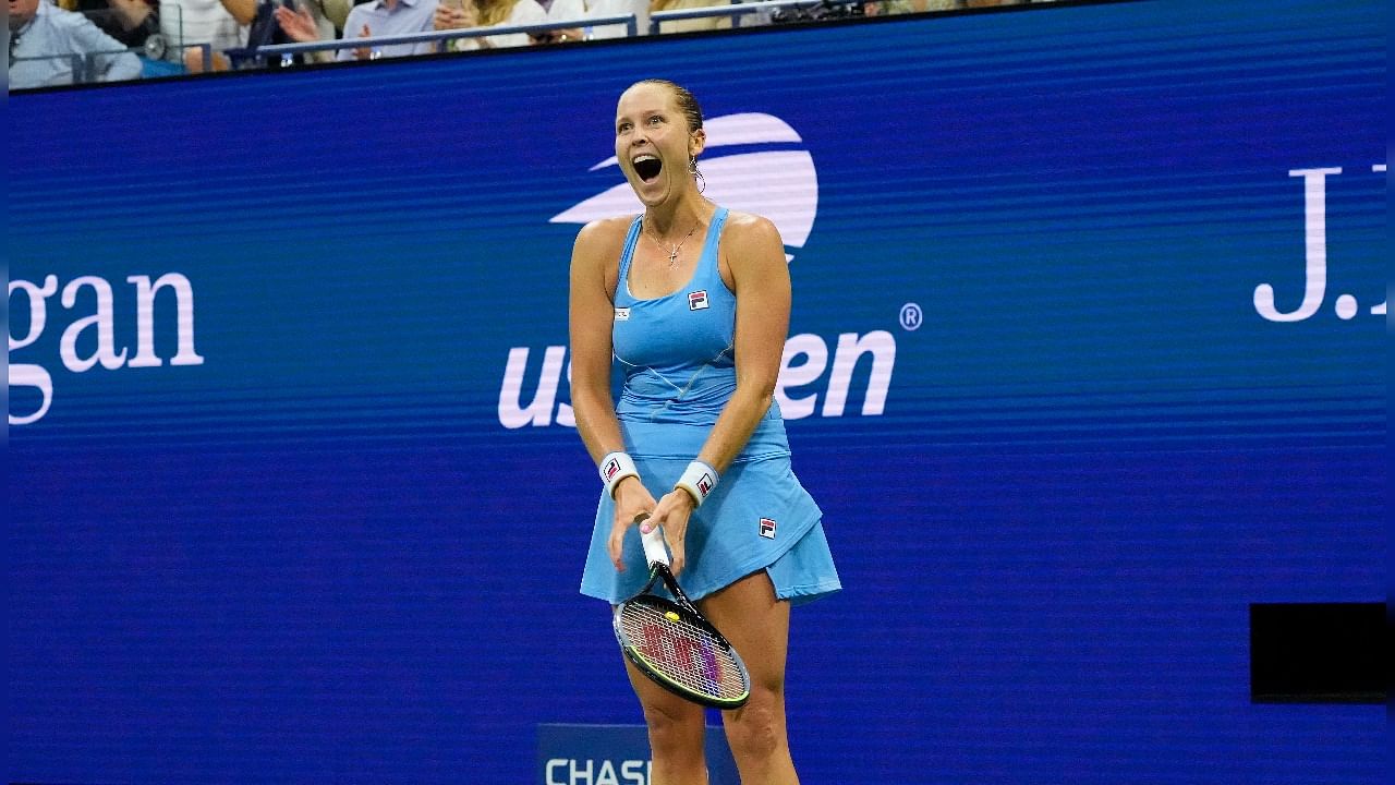 Shelby Rogers of the USA after beating Ashleigh Barty of Australia. Credit: Reuters Photo