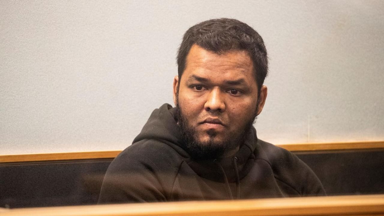 Mohamed Samsudeen, who carried out an attack at an Auckland mall before being killed by law enforcement, appears in the High Court in Auckland, New Zealand, in this undated handout photo released to Reuters on September 5, 2021. Credit: Reuters photo