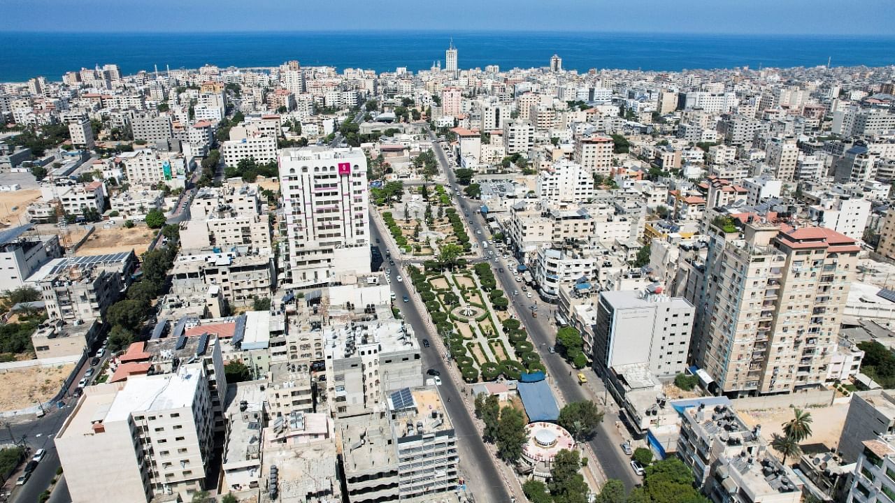 A general view shows Gaza City September 2, 2021. Credit: Reuters Photo