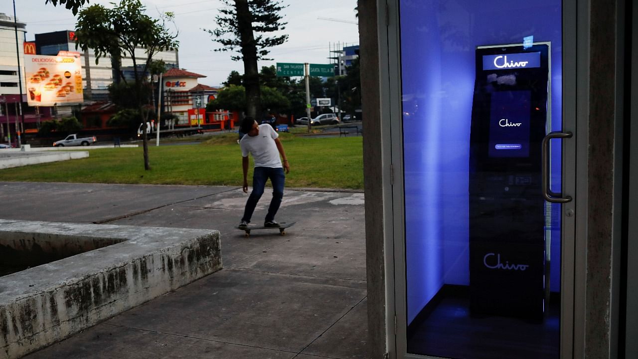 El Salvador prepares to use Bitcoin as a legal tender in San Salvador. Credit: Reuters Photo