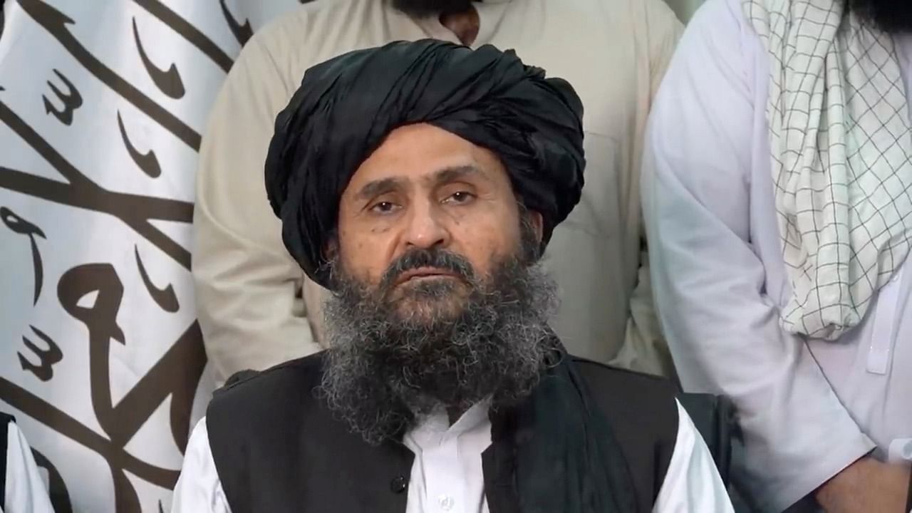 A still image taken from video shows Mullah Baradar Akhund, a senior official of the Taliban, making a video statement. Credit: Reuters File Photo