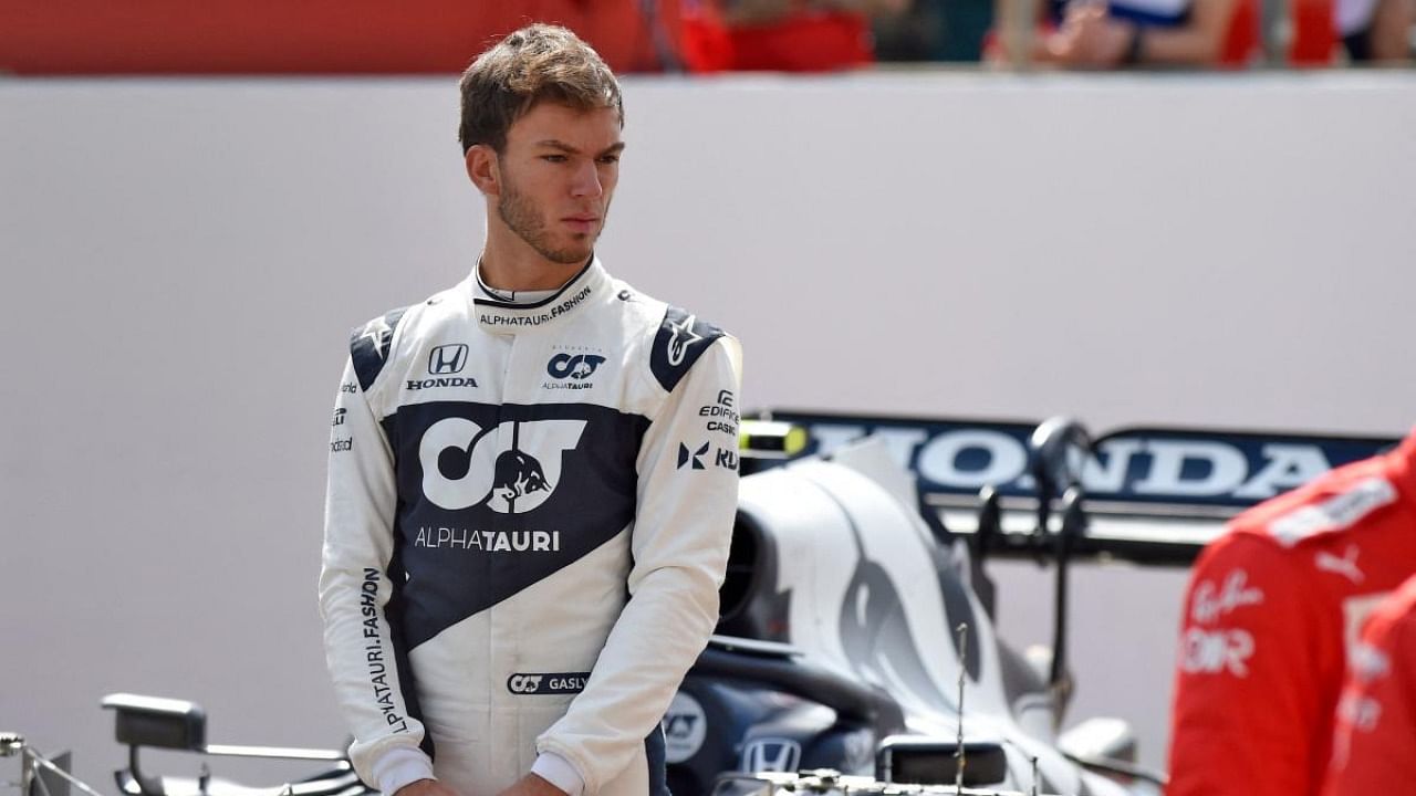 AlphaTauri's French driver Pierre Gasly. Credit: AFP Photo