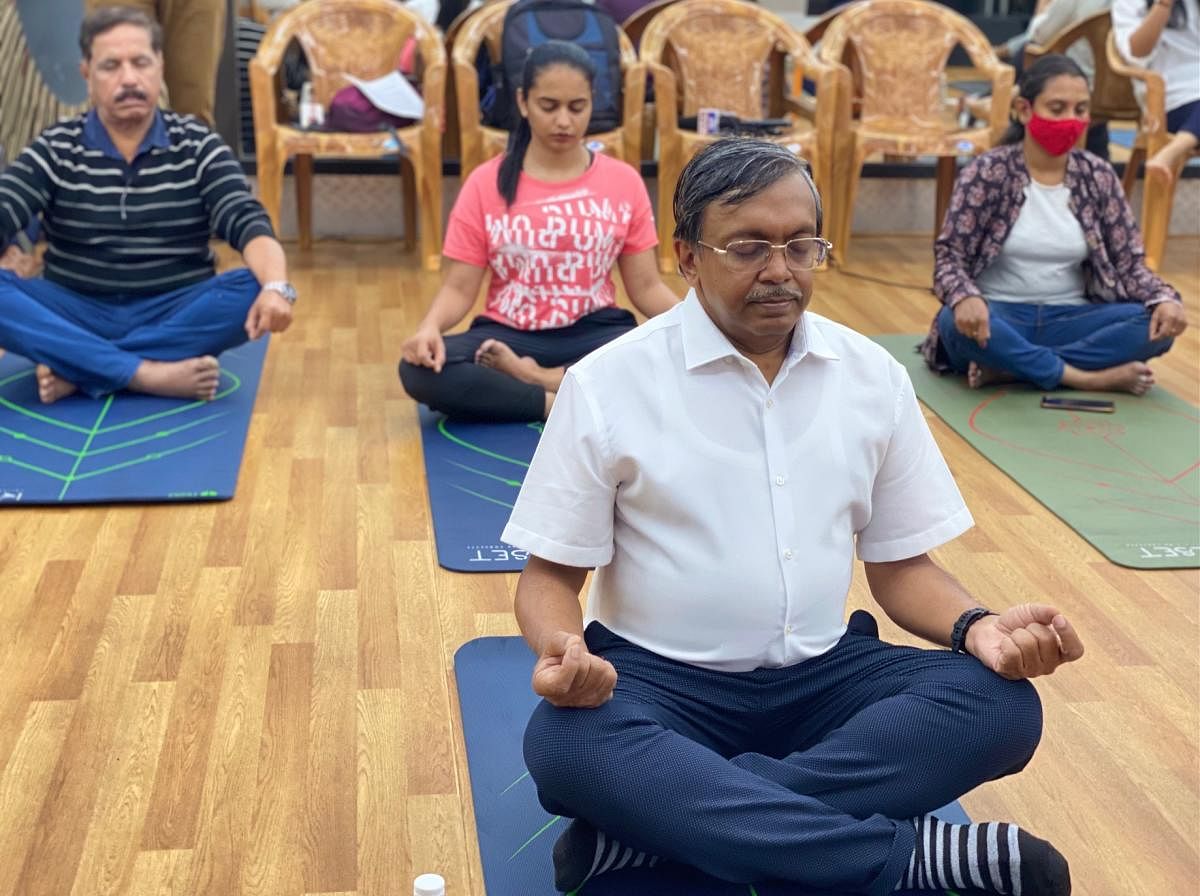 S-VYASA held a demo of their new yoga programme at Reset Centre in Koramangala recently.