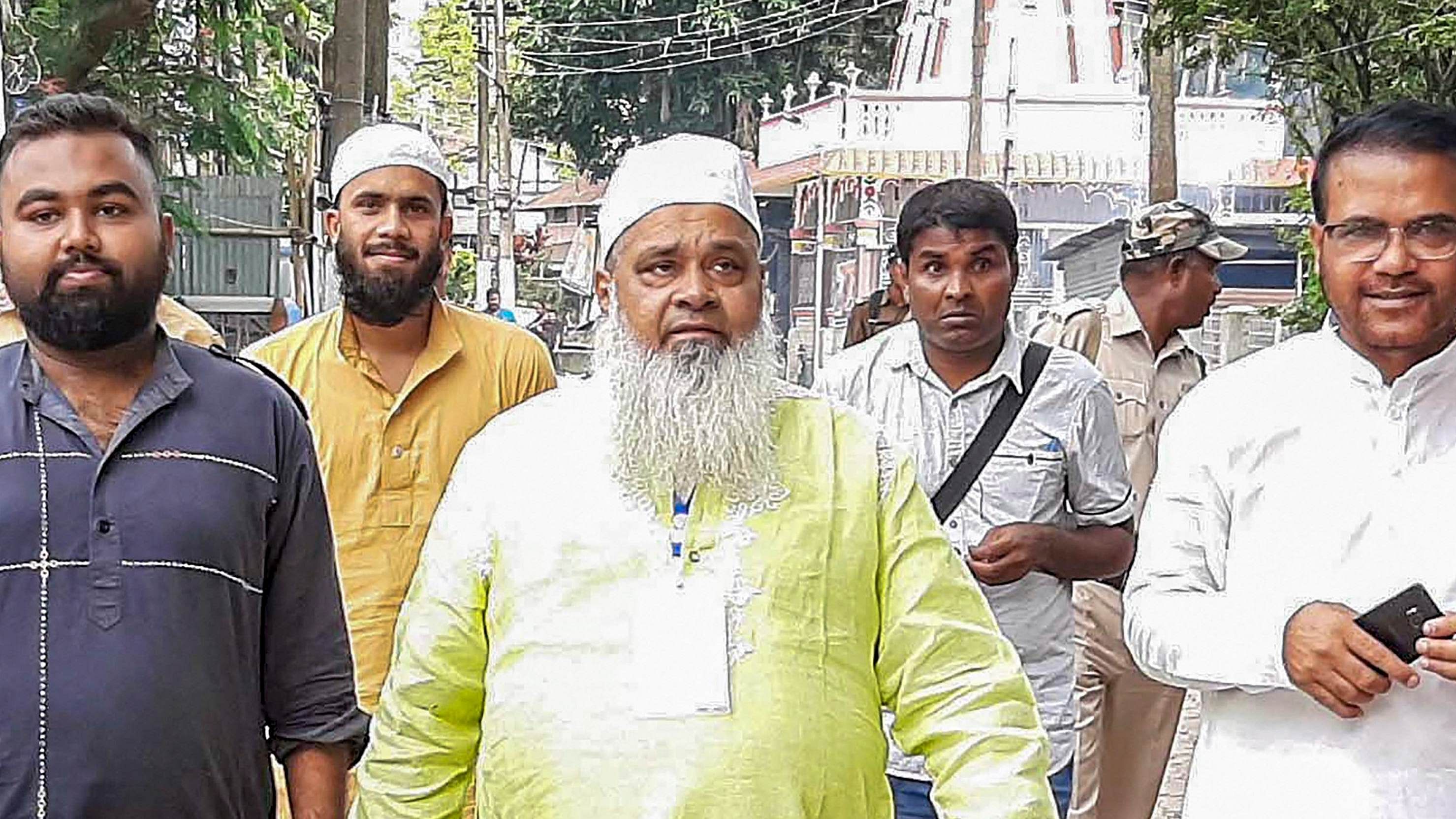 All India United Democratic Front candidate from Dhubri Lok Sabha constituency, Maulana Badruddin Ajmal. Credit: PTI File Photo