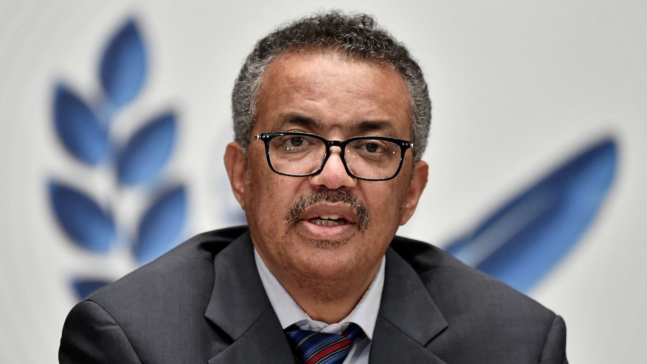 WHO chief Tedros Adhanom Ghebreyesus. Credit: Reuters File Photo