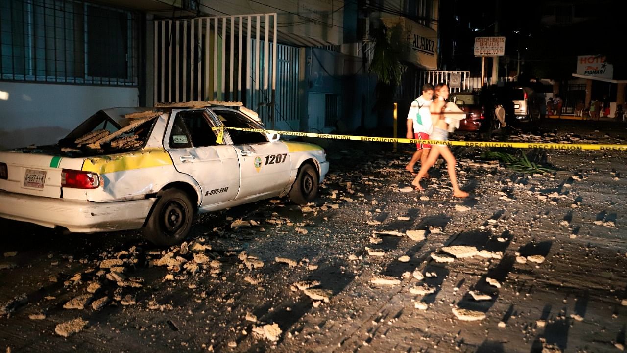 The quake struck southern Mexico near the resort of Acapulco, causing buildings to rock and sway in Mexico City. Credit: AP/PTI Photo