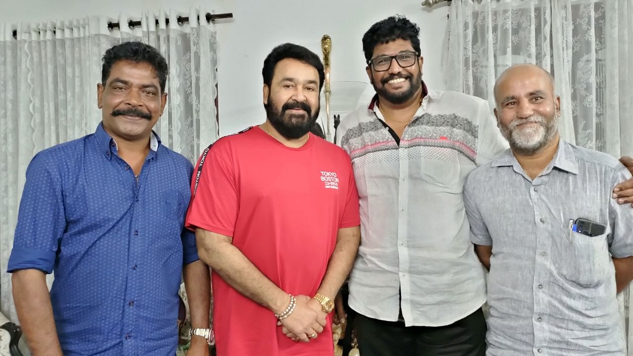 Mohanlal and Kailas have previously collaborated on films like the 1997 drama "Aaram Thamburan". Credit: Twitter/@Mohanlal