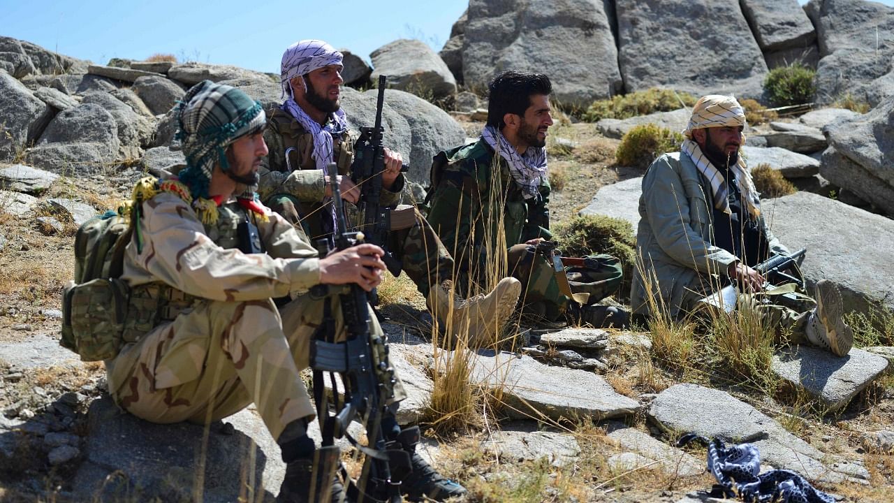 The front in its statement reiterated resistance against the Taliban and added that the Taliban are a threat to the region and the world. Credit: AFP Photo